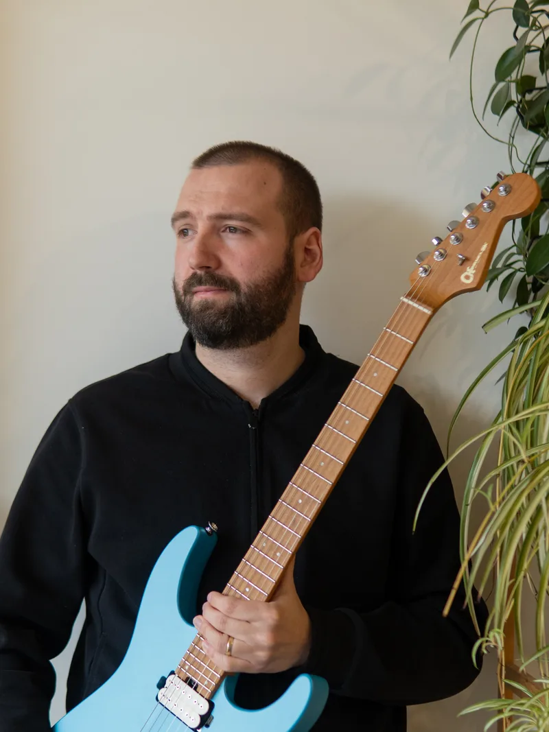 Portrait with guitar
