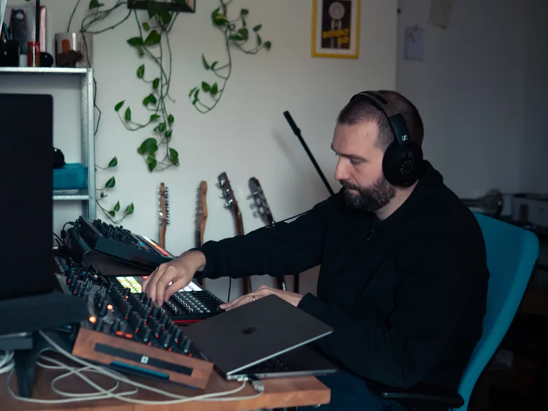 In the studio