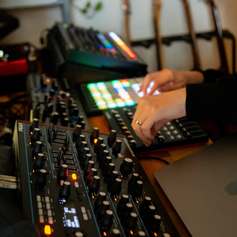 Synth close-up